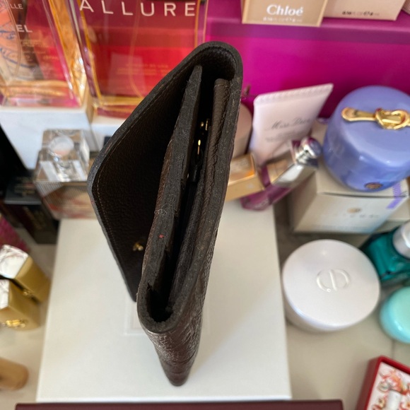 Louis Vuitton Dark Brown Embossed Wallet - Picture 4 of 14